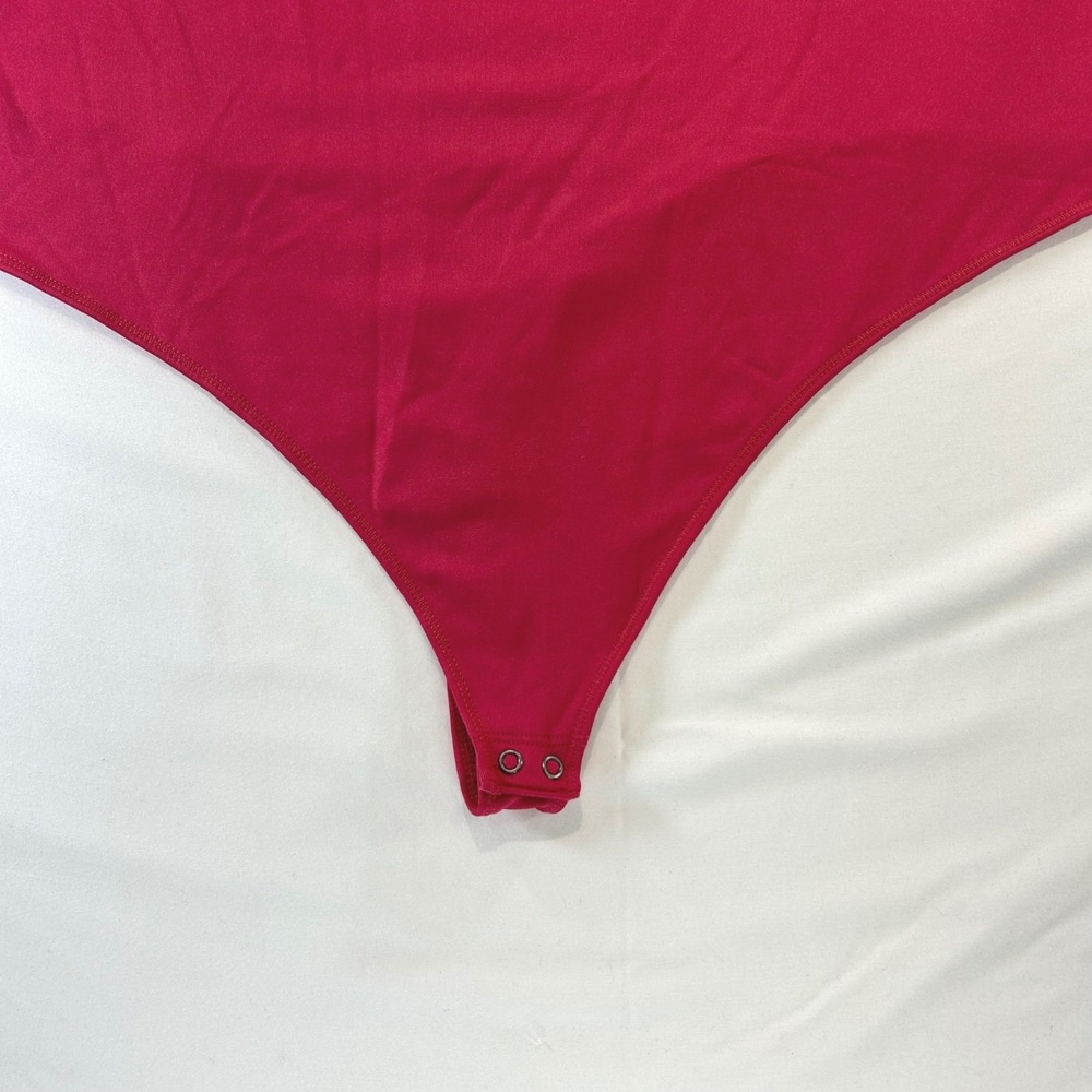 Clean Girl Abercrombie Sleek Bodysuit XXL Summer Office Siren Layering Pink - Picture 3 of 12